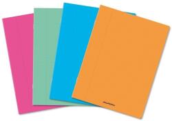 Aurora Caiet A4, 60 file - 80g/mp, liniat stanga, coperta PP transparent color, AURORA - velin (60PPU) - officeclass