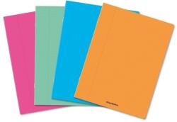 Aurora Caiet A5, 60 file - 80g/mp, liniat stanga, coperta PP transparent color, AURORA - velin (160PPU) - officeclass