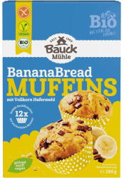 BAUCKHOF Mix pentru Muffins Banana Bread fara Gluten Ecologic/Bio 280g