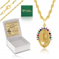 Golden Celebrity Gyönyörű Aranyozott Szűzanya Nyaklánc 18K Gravírozás