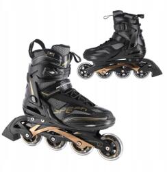 NILS Extreme Reakció jégkorcsolya ifjúsági görkorcsolya Nils fekete-arany 43-as méret (5907433280083)