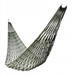  Nylon zsinóros függőágy, zöld háló, 220x100 cm, nagy méretű kerti függőágy (59950001)