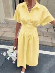 Shein Sárga Ruha Csíkos Póló (M)