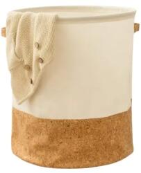  Fürdőszobai szennyestartó ruhákhoz, tároló doboz játékokhoz, szabadon álló, bézs színű (8418)