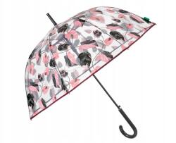 Perletti Női átlátszó esernyő Perletti levél motívummal, 61cm, 26390 (26390)