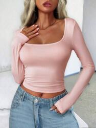 Shein Rózsaszín Hosszú Ujjú Póló (M) (582197)