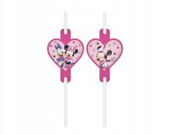 Procos Szívószál szülinapi cső Minnie egér 4 db-os (93944)