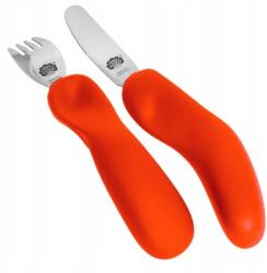 Nana's Manners Nanas Manners Etap 3 Narancs Szett: kés, villa, 3-9 éveseknek (5060531880019)