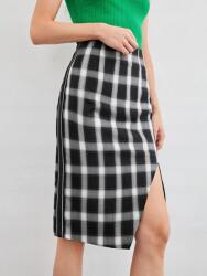 Shein Fekete-fehér Mintás Szoknya (xs) (578063)