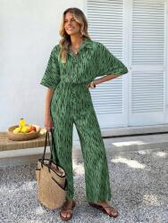 Shein Zöld Mintás Overál (L)