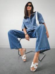 Shein Fehér Lapos Sarkú Flip-flop Papucs (37) (598156)