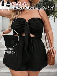 Shein Fekete Kétrészes Szett (5XL)