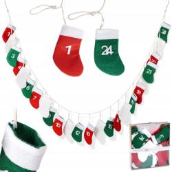 Orion Adventi Naptár Karácsonyi Lógó Fali Filc Zokni 2, 2 M (4902248489783)