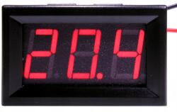  Feszültségmérő Voltmérő Led DC 3-30V Piros (Cherry)