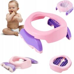  Hordozható utazó bili 2in1 kagylópárna Összecsukható kézitáska (234682312 nocnik składany)