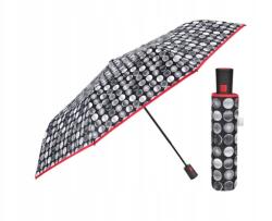 Perletti Time, Női összecsukható esernyő Bianco/Nero, 26369 (26369)