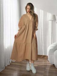 Shein Világosbarna MIDI Ruha (M)