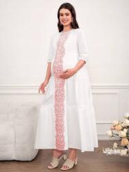 Shein Fehér 3/4-ES Ujjú MIDI Ruha (M) (584694)