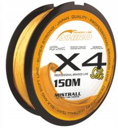 MISTRALL Shiro fonott zsinór X4 0.04mm 150m narancssárga (ZM-3429104)