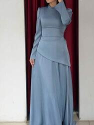 Shein Kék Szoknya Blúz Szett (XL)