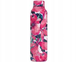 QUOKKA Solid, rozsdamentes acél kulacs termosz Pink Bloom, 630ml, 12088 (12088)