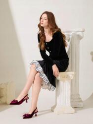 Shein Bársonyos Nyitott Sarok Cipő (38) (598375)