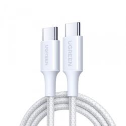 UGREEN Cablu Date si Incarcare USB-C - USB-C UGREEN L501, 60W, 1m, Alb - typec
