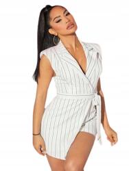 Shein Fehér Csíkos Overál Elegáns Xs Hosszú