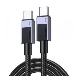 UGREEN Cablu Date si Incarcare USB-C - USB-C UGREEN L524, 60W, 1m, Gri - typec