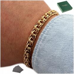 Golden Celebrity Arany Férfi Karkötő 18K Ajándék A Férj Barátjának Apa Fiának Születésnapjára (Bransoleta męska SPLOT KRÓLEWSKI GARIBALDI)