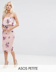  Aso Petite Rózsaszín Ruha MIDI Floral Print (34) (516515)