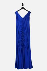 Shein Kobaltkék Maxi Ruha Ráncolással (XL) (586749)