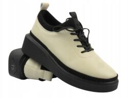 T. Sokolski Női Félcipő Sokolski Gs J23-705 Bézs Természetes Bőr Fűzött (GS J23-705.BG)