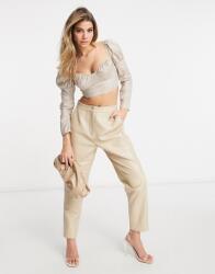 NaaNaa Kétszínű Pepita Mintás Felső (36) (364676)