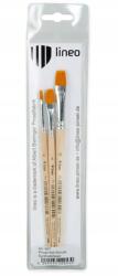 Lineo Toray Lineo lapos ecsetek 3 db-os méretek 4, 8, 12 szett (Zestaw pędzli Lineo)