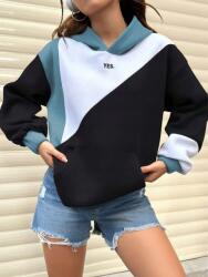 Shein Háromszínű Kapucnis Pulóver (s)