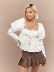 Missguided Krémszínű Felső Kötés (L) (577533)