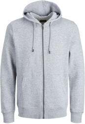 JACK & JONES Jachetă Jjestar Basic Sweat Zip Hood 12210830 BS000086 light grey melange (12210830 BS000086 light grey melange)