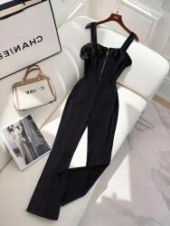 Shein Fekete Fodros Overál (2XL) (597838)