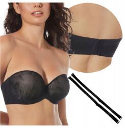 Selene Önhordó Vállpántos Melltartó Szilikon Szalag Vilma Fekete 95C