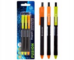 Astra 3 db Astrapen Fusion, Golyóstoll 0, 6 mm, kék, bliszter, vegyes színek, 20 (AS201022020)