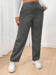 Shein Szürke Csíkos Nadrág (1XL) (578036)