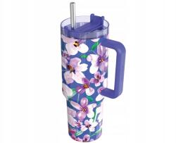 QUOKKA Stream, rozsdamentes acél XL termosz bögre Flower Dusk, 1200ml, 40042 (40042)