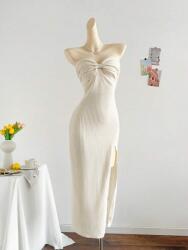 Shein Ekrü Texturált MIDI Ruha (xs)