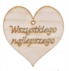 Loveart Fából készült szív Boldog születésnapot felirattal Loveart medál 10cm (LVSK-2166)