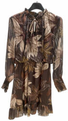 BeUnique Fashion Muszlin ruha Coffee One Size