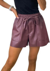 BeUnique Fashion Műbőr rövidnadrág bordó One Size