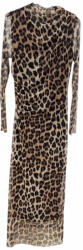 BeUnique Fashion Deréknál húzott tüll ruha Leopard One Size