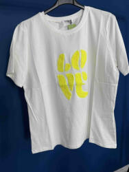 BeUnique Fashion 3D mintás póló love Yellow One Size