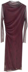 BeUnique Fashion Deréknál húzott tüll ruha Burgundy One Size